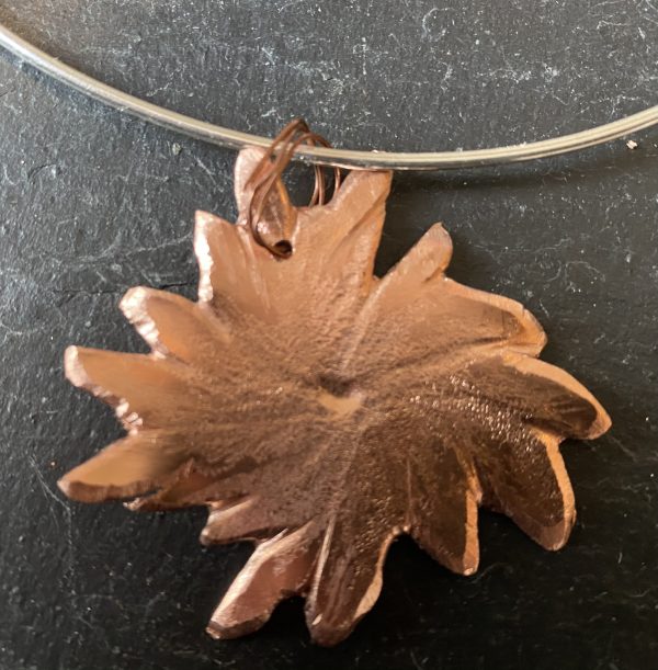 'Lotus flower' copper pendant
